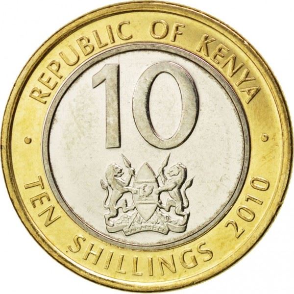 Kenya 10 Shillings | Mzee Jomo Kenyatta Coin | KM35.2 | 2010