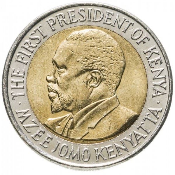 Kenya 20 Shillings | Mzee Jomo Kenyatta Coin | KM36.1 | 2005 - 2009