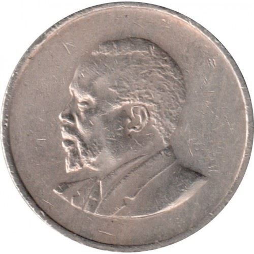 Kenya 25 Cents Coin | Mzee Jomo Kenyatta | KM3 | 1966 - 1967