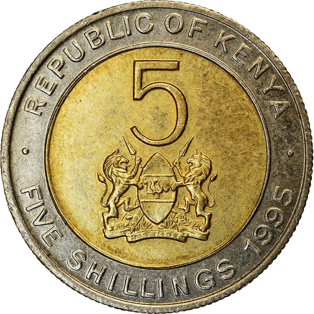 Kenya 5 Shillings Coin | KM30 | 1995 - 1997