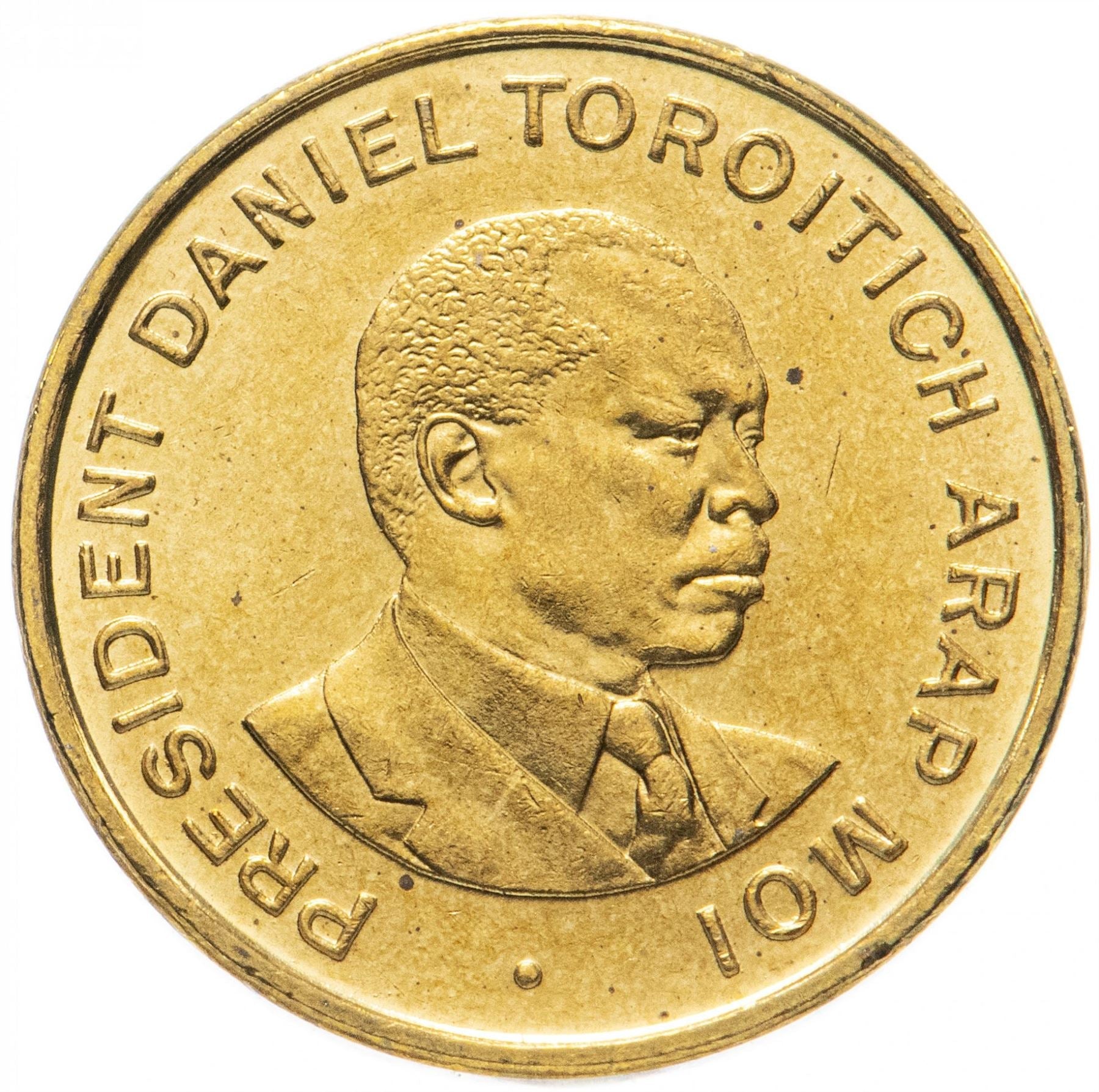 Kenya 50 Cents Coin | Daniel Toroitich Arap Moi | KM28 | 1995 - 1997