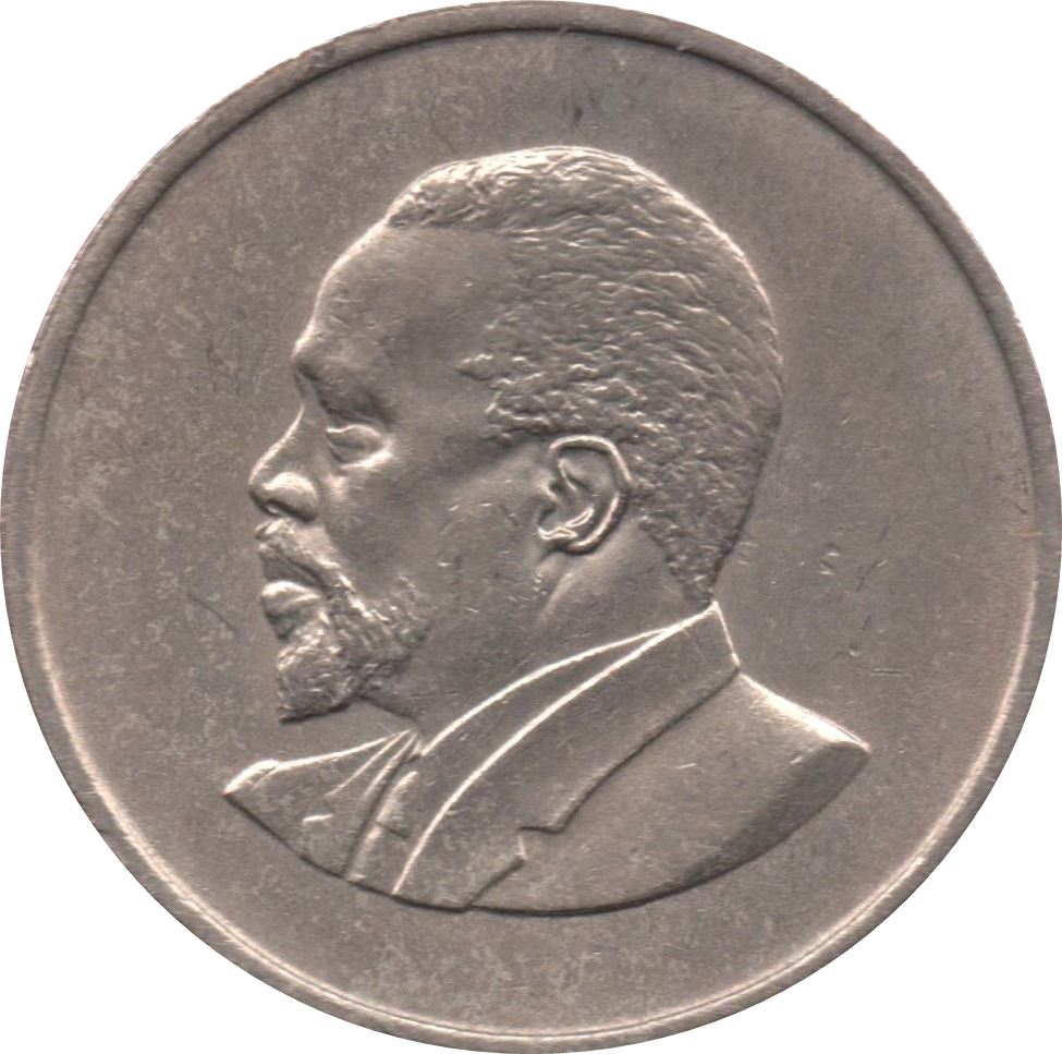 Kenya 50 Cents | Mzee Jomo Kenyatta Coin | KM4 | 1966 - 1968