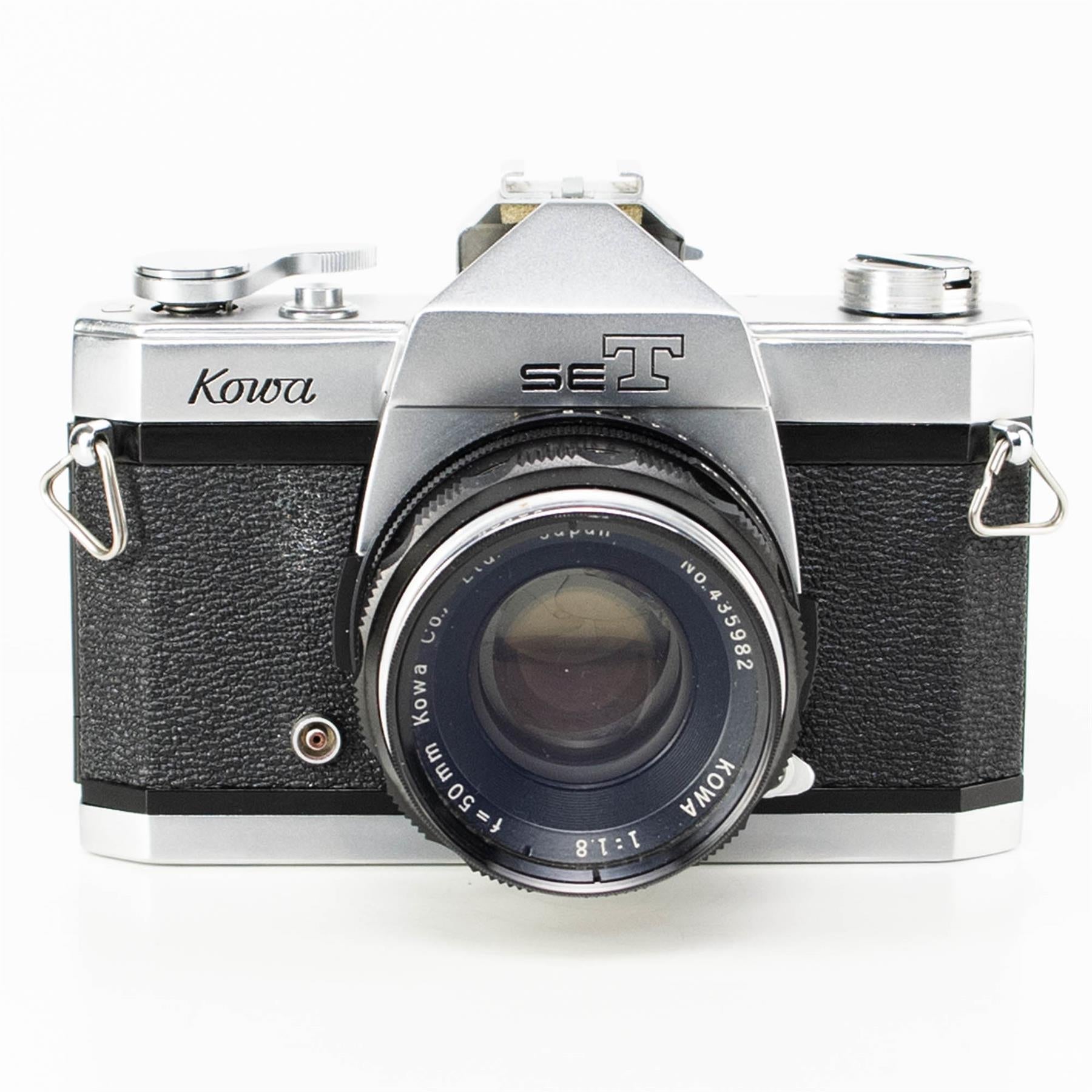 Kowa seT Camera | Fixed Kowa 50mm f1.8 lens | White | Japan | 1967 | Not working