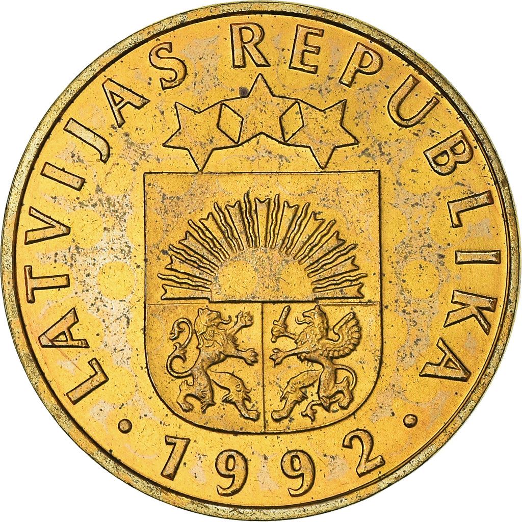 Latvia Coin Latvian 20 Santimu | KM22.1 | 1992 - 2009