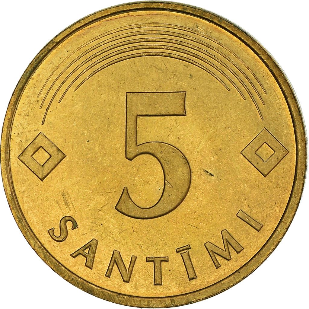 Latvia Coin Latvian 5 Santimi | KM16 | 1992 - 2009