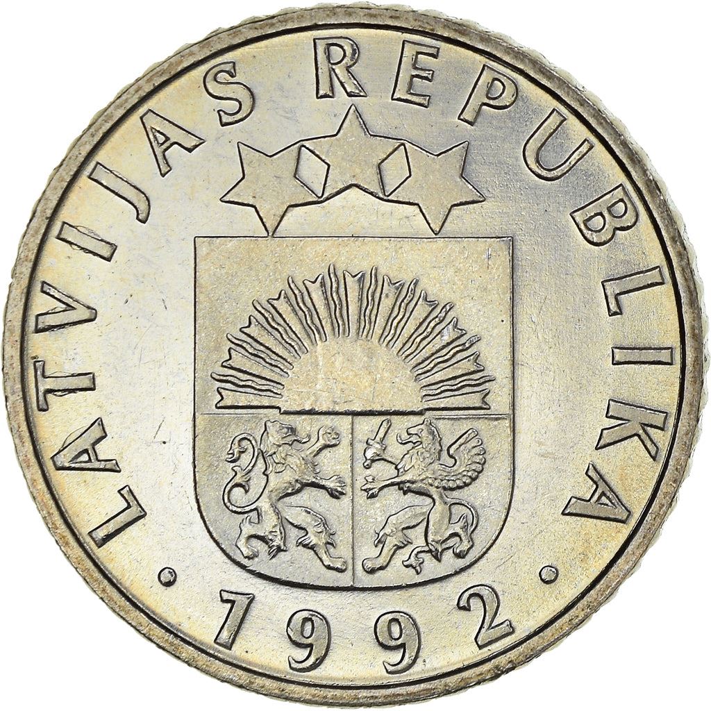 Latvia Coin Latvian 50 Santimu | Pine Tree | KM13 | 1992 - 2009