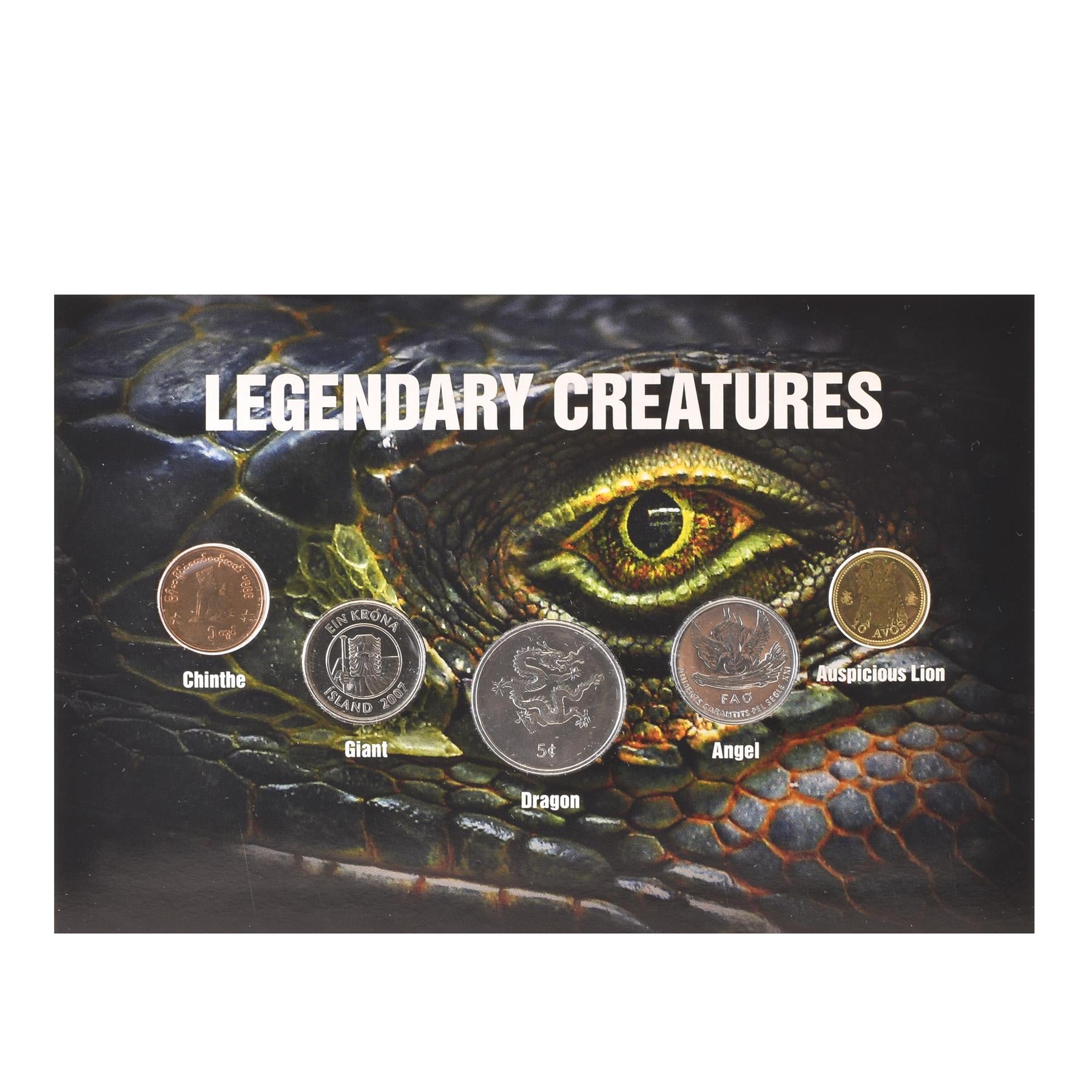 Legendary - Mystical Creatures | 5 Coins | Chinthe | Giant | Dragon | Angel | Auspicious Lion