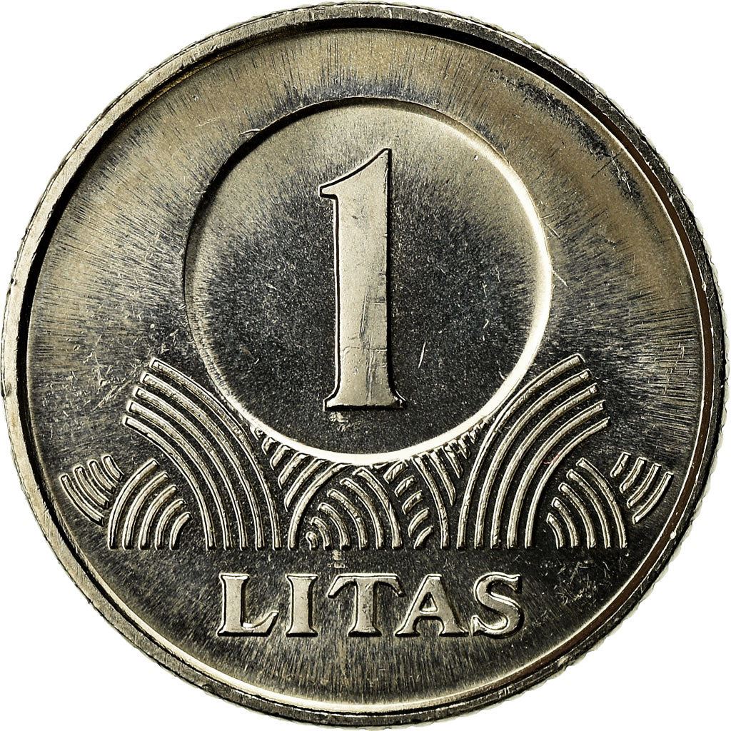 Lithuania Coin Lithuanian 1 Litas | Vytis | Knight | Horse | KM111 | 1998 - 2014