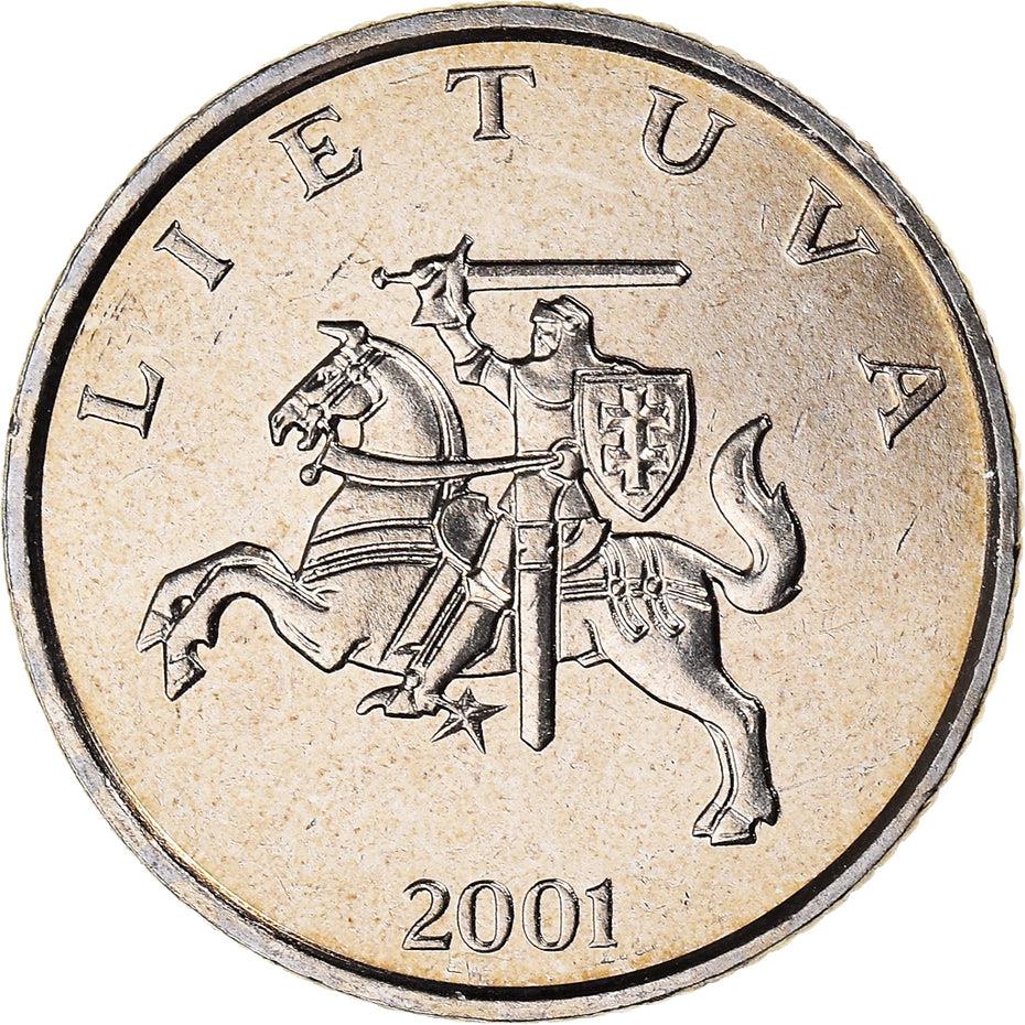 Lithuania Coin Lithuanian 1 Litas | Vytis | Knight | Horse | KM111 | 1998 - 2014