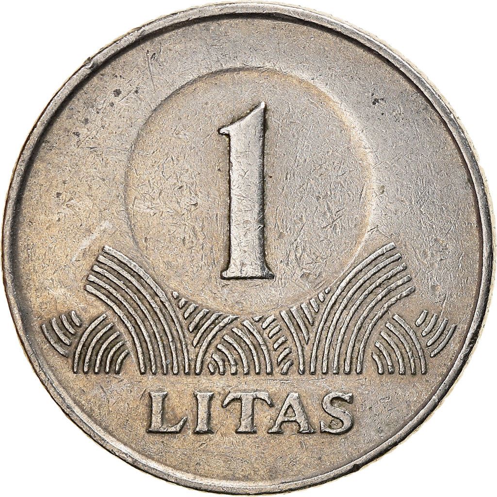 Lithuania Coin Lithuanian 1 Litas | Vytis | Knight | Horse | KM111 | 1998 - 2014