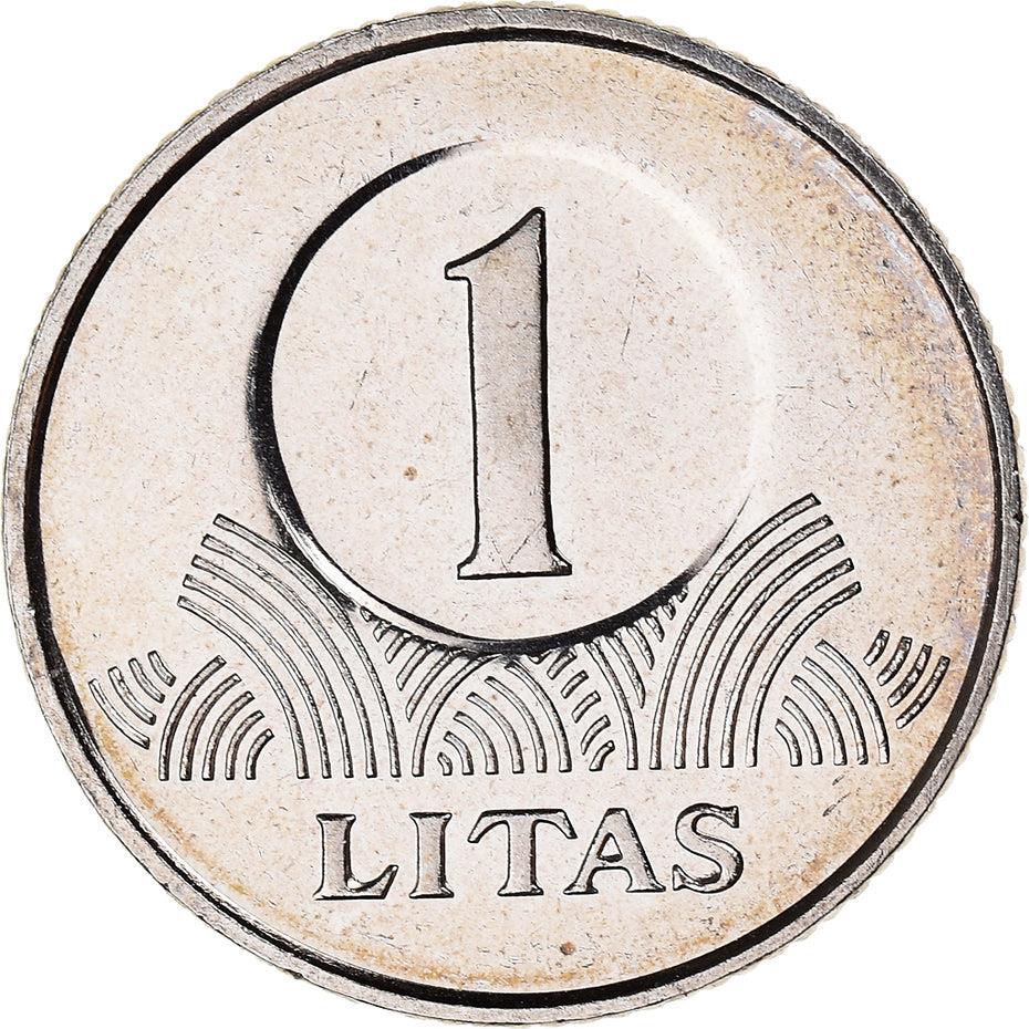 Lithuania Coin Lithuanian 1 Litas | Vytis | Knight | Horse | KM111 | 1998 - 2014