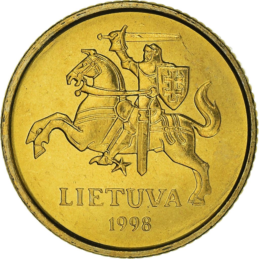 Lithuania Coin Lithuanian 10 Centų | Vytis | Knight | Horse | KM106 | 1997 - 2014