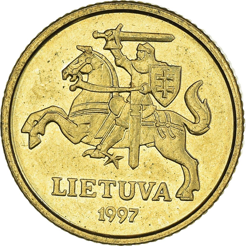 Lithuania Coin Lithuanian 10 Centų | Vytis | Knight | Horse | KM106 | 1997 - 2014