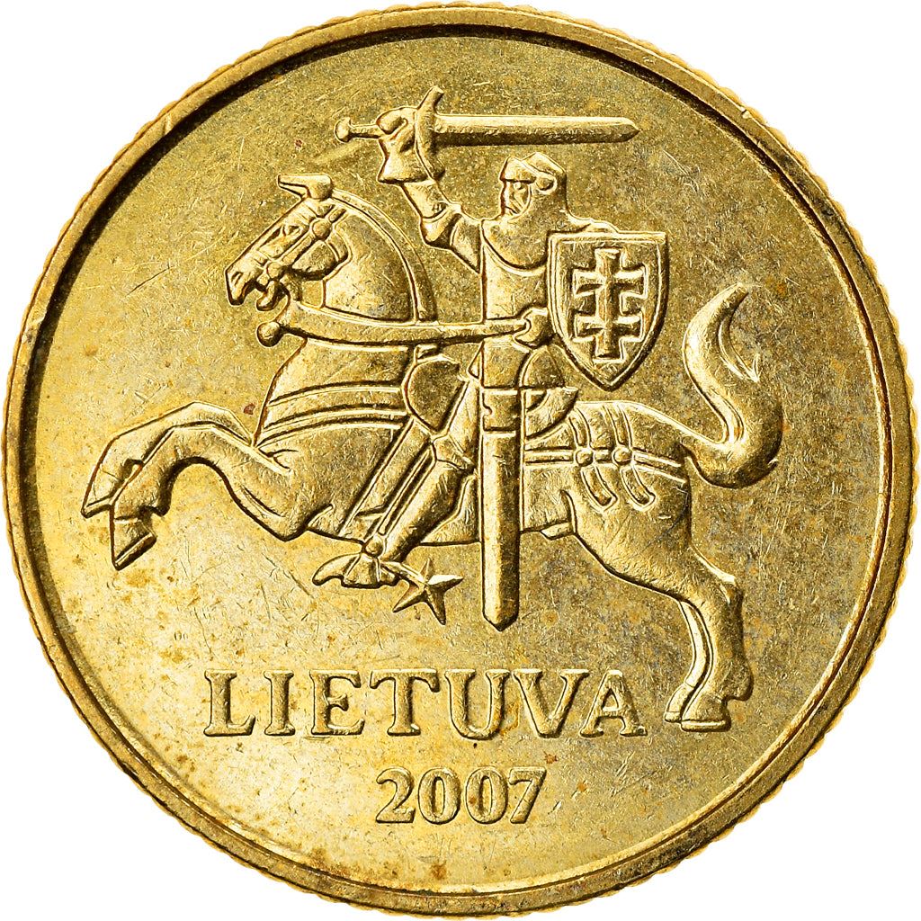 Lithuania Coin Lithuanian 10 Centų | Vytis | Knight | Horse | KM106 | 1997 - 2014