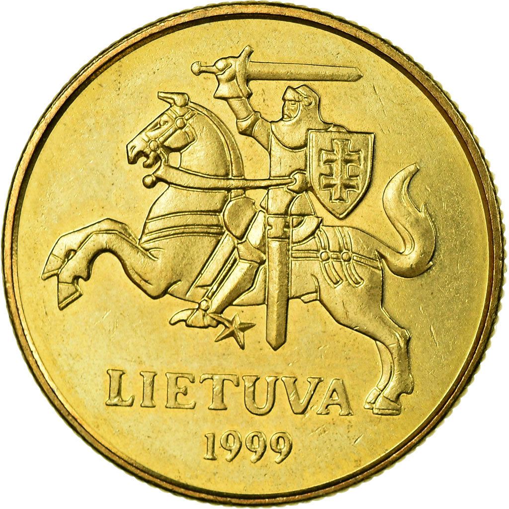 Lithuania Coin Lithuanian 50 Centų | Vytis | Knight | Horse | KM108 | 1997 - 2014