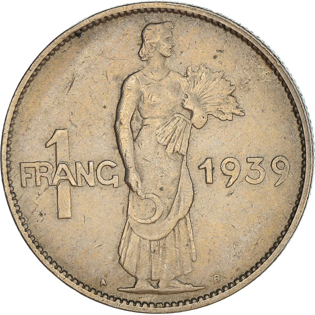 Luxembourg | 1 Franc Coin | Charlotte | KM44 | 1939