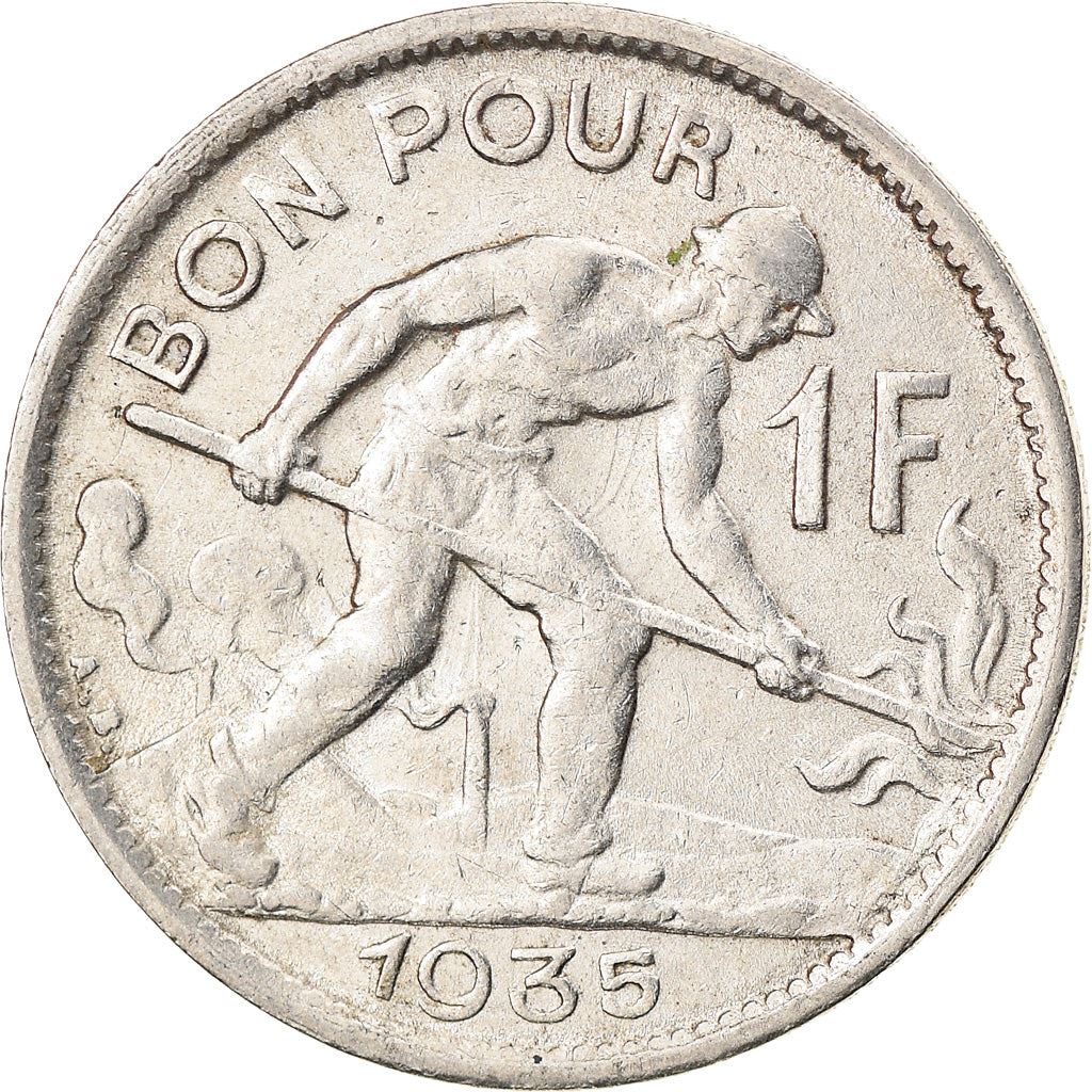 Luxembourg 1 Franc Coin | Grand Duchess Charlotte | 1924 - 1935