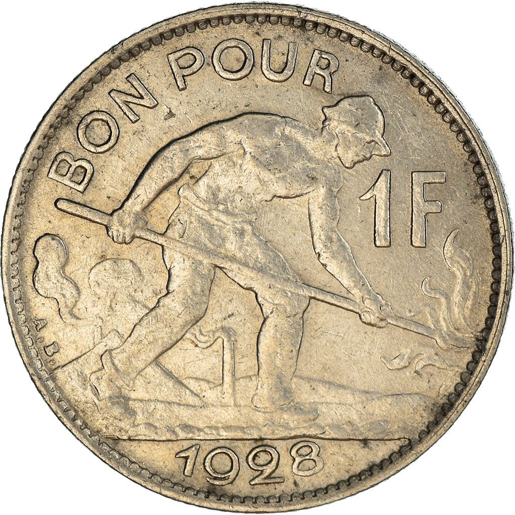 Luxembourg 1 Franc Coin | Grand Duchess Charlotte | 1924 - 1935