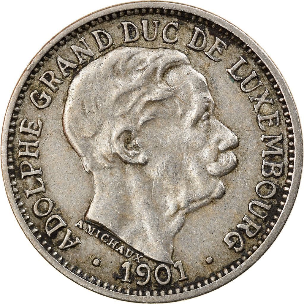 Luxembourg | 10 Centimes Coin | Adolphe | KM25 | 1901