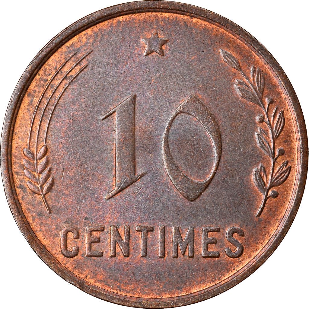 Luxembourg 10 Centimes Coin | Grand Duchess Charlotte | KM41 | 1930