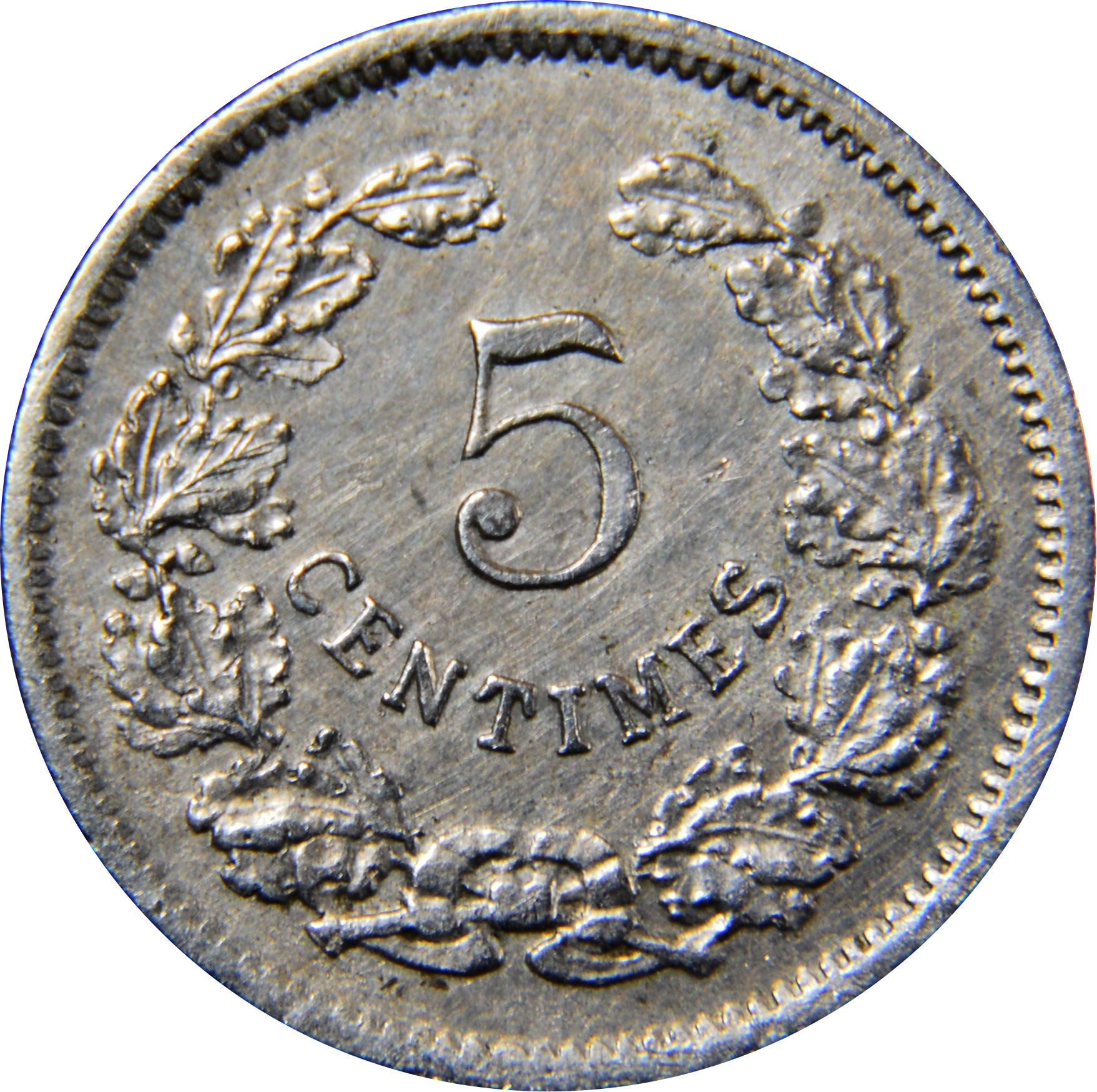 Luxembourg | 5 Centimes Coin | Adolphe | KM24 | 1901