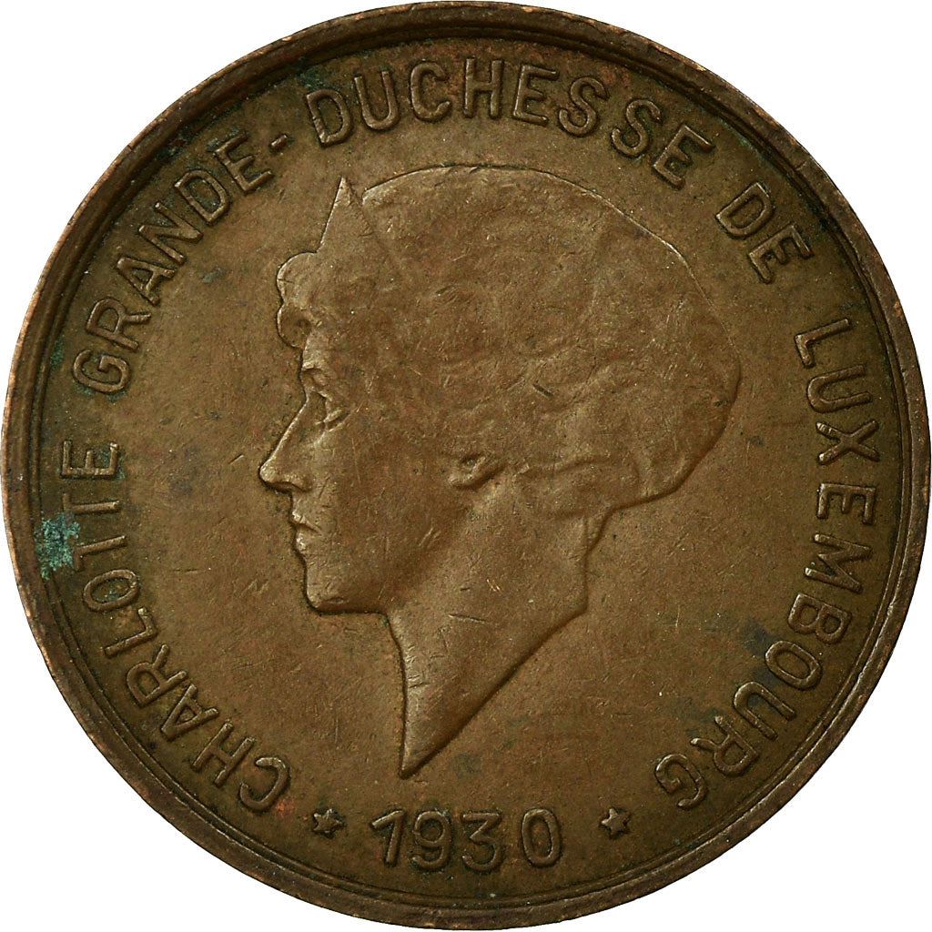 Luxembourg 5 Centimes Coin | Grand Duchess Charlotte | 1930