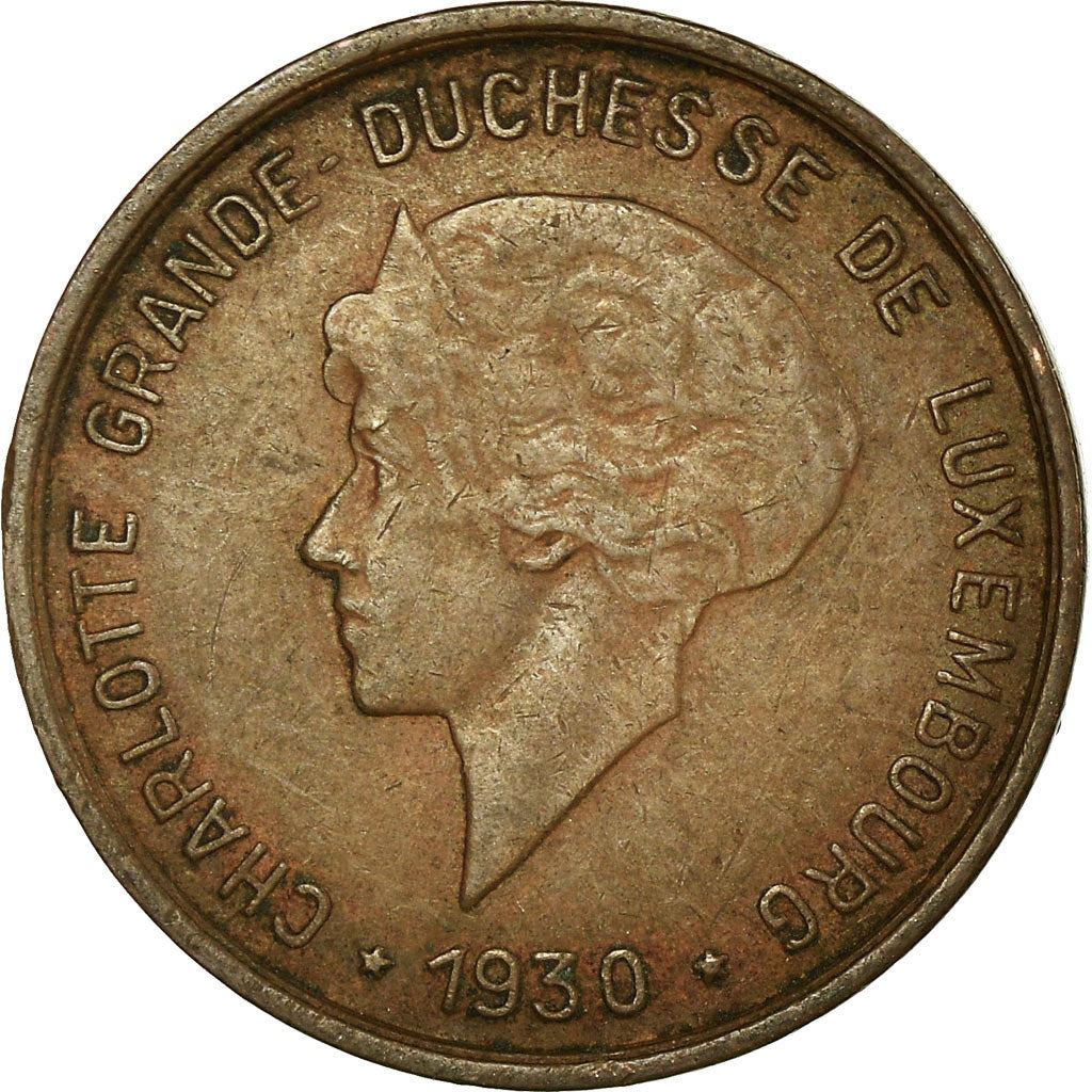 Luxembourg 5 Centimes Coin | Grand Duchess Charlotte | 1930