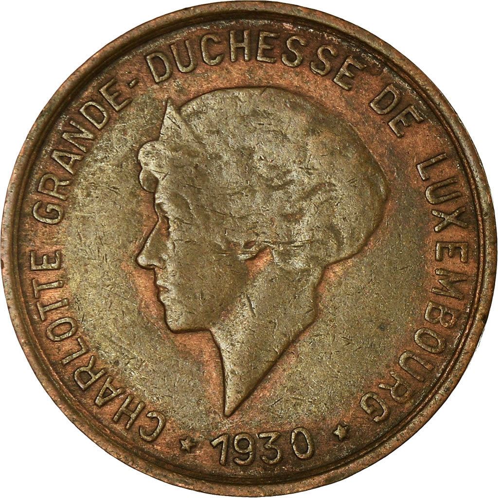 Luxembourg 5 Centimes Coin | Grand Duchess Charlotte | 1930