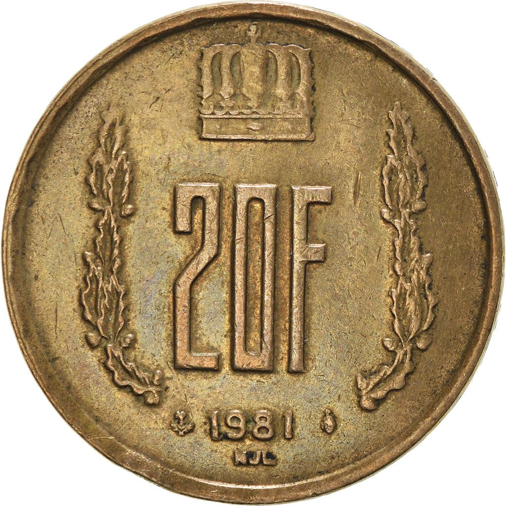 Luxembourg Coin Luxembourger 20 Francs | Prince Jean | KM58 | 1980 - 1983