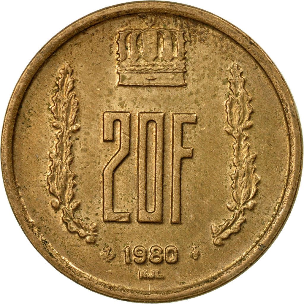 Luxembourg Coin Luxembourger 20 Francs | Prince Jean | KM58 | 1980 - 1983