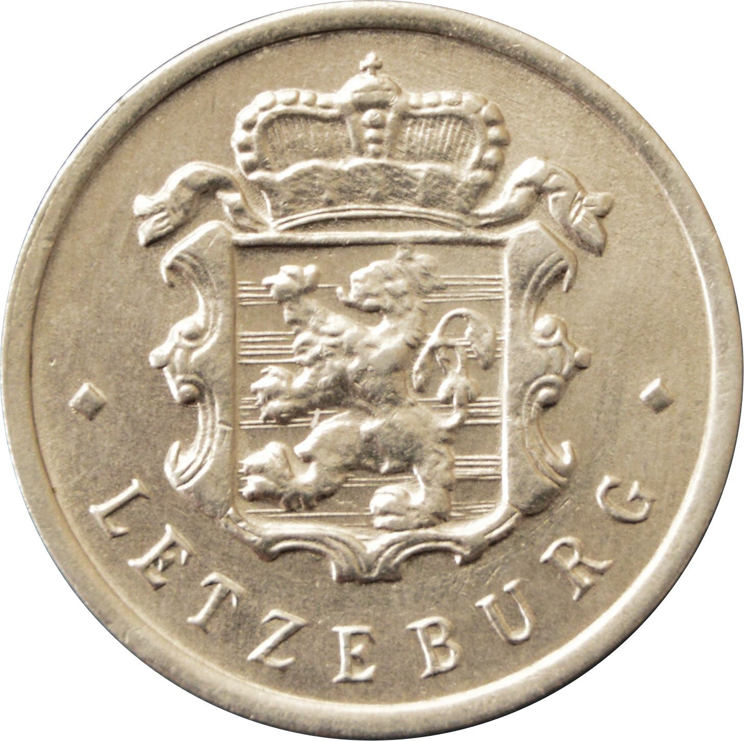 Luxembourg Coin Luxembourger 25 Centimes| Charlotte | KM45a | 1954 - 1972