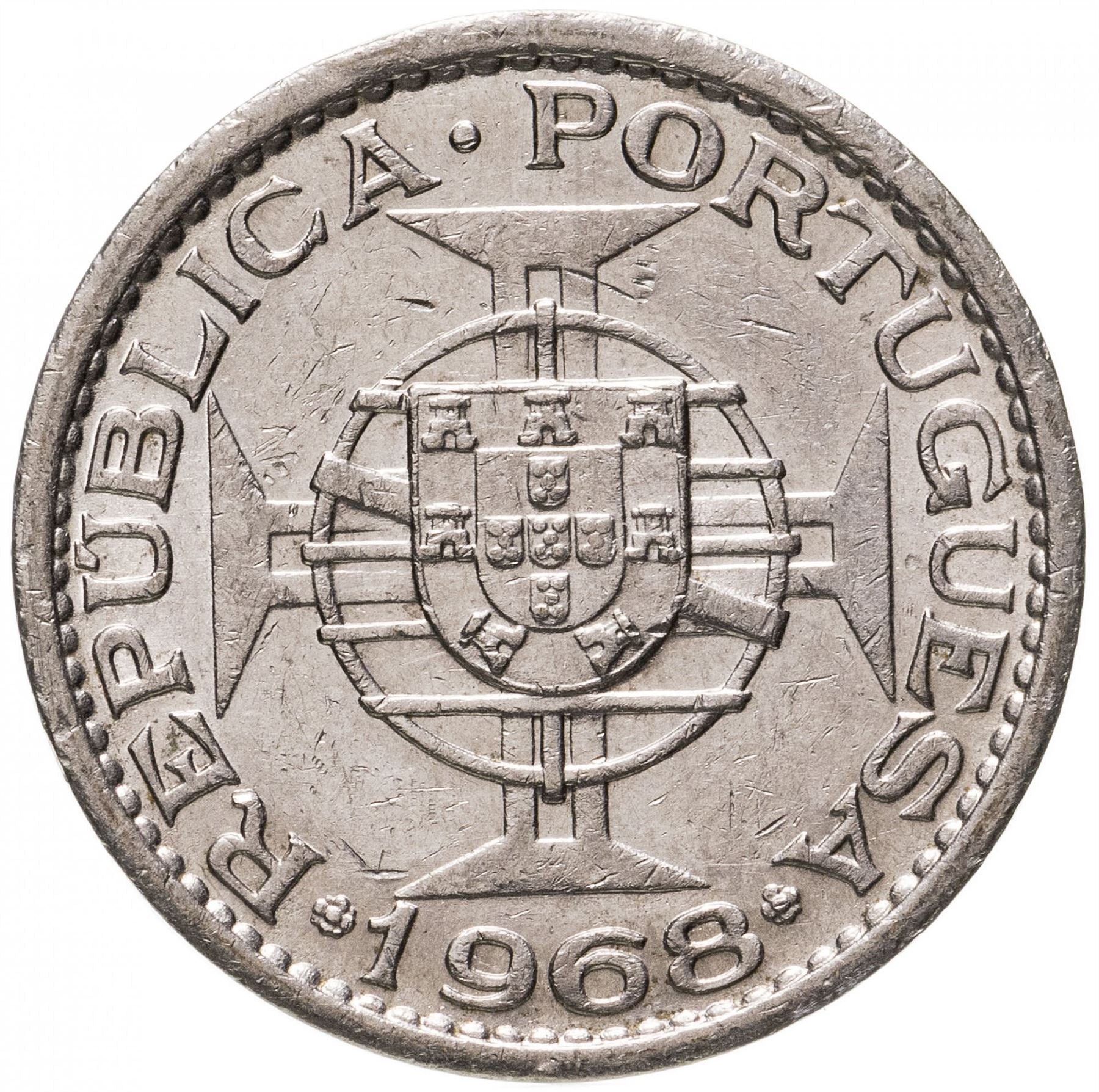 Macau | 1 Pataca Coin | Cross | KM6 | 1968 - 1975