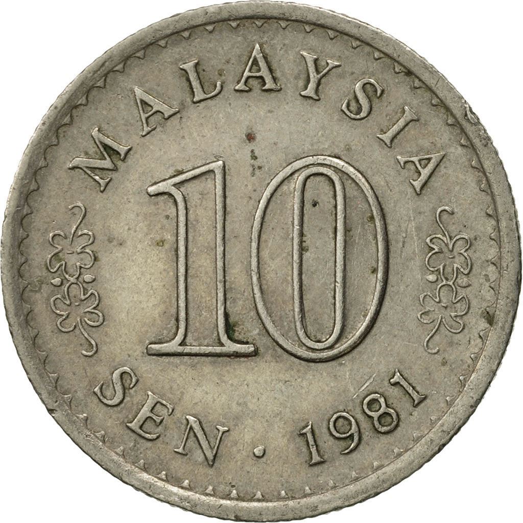 Malaysia | 10 Sen Coin | Parliament building | Km:3 | 1967 - 1988