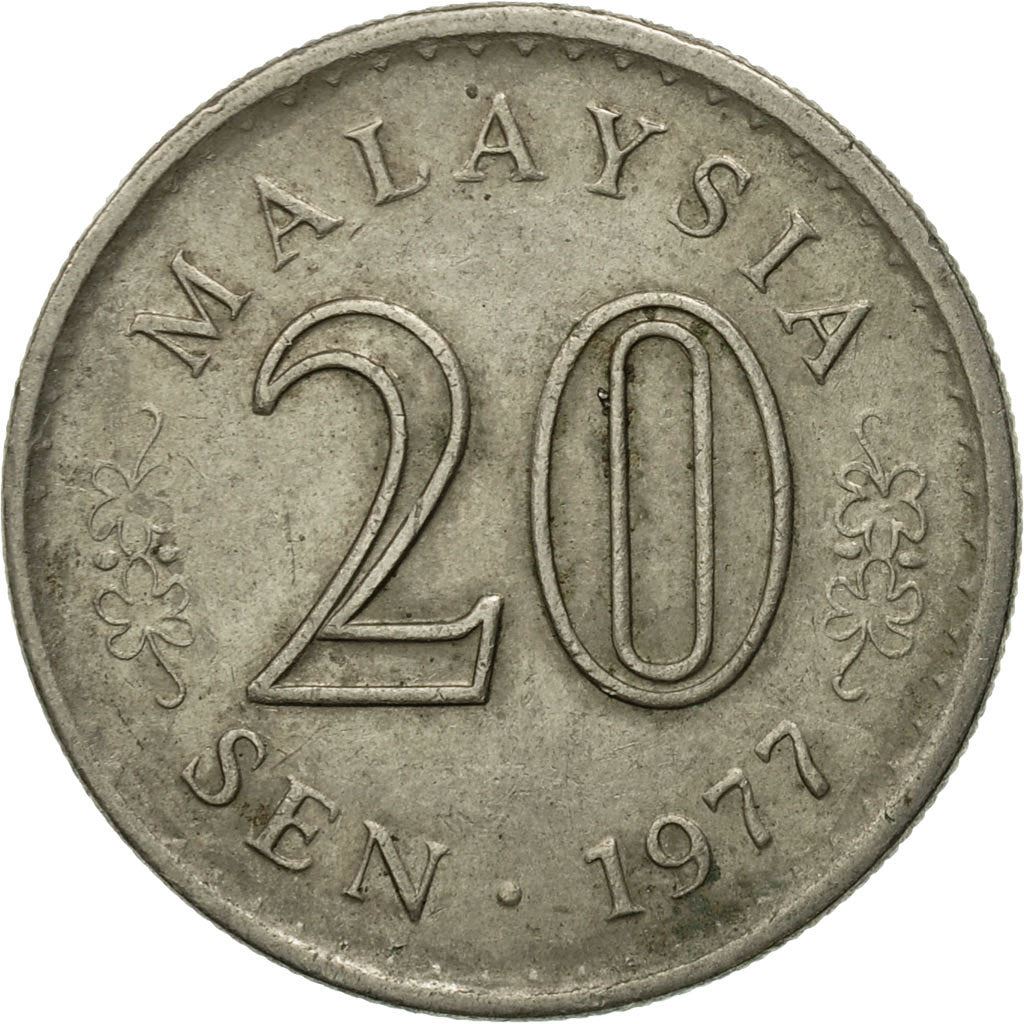 Malaysia | 20 Sen Coin | Parliament House | Km:4 | 1967 - 1988