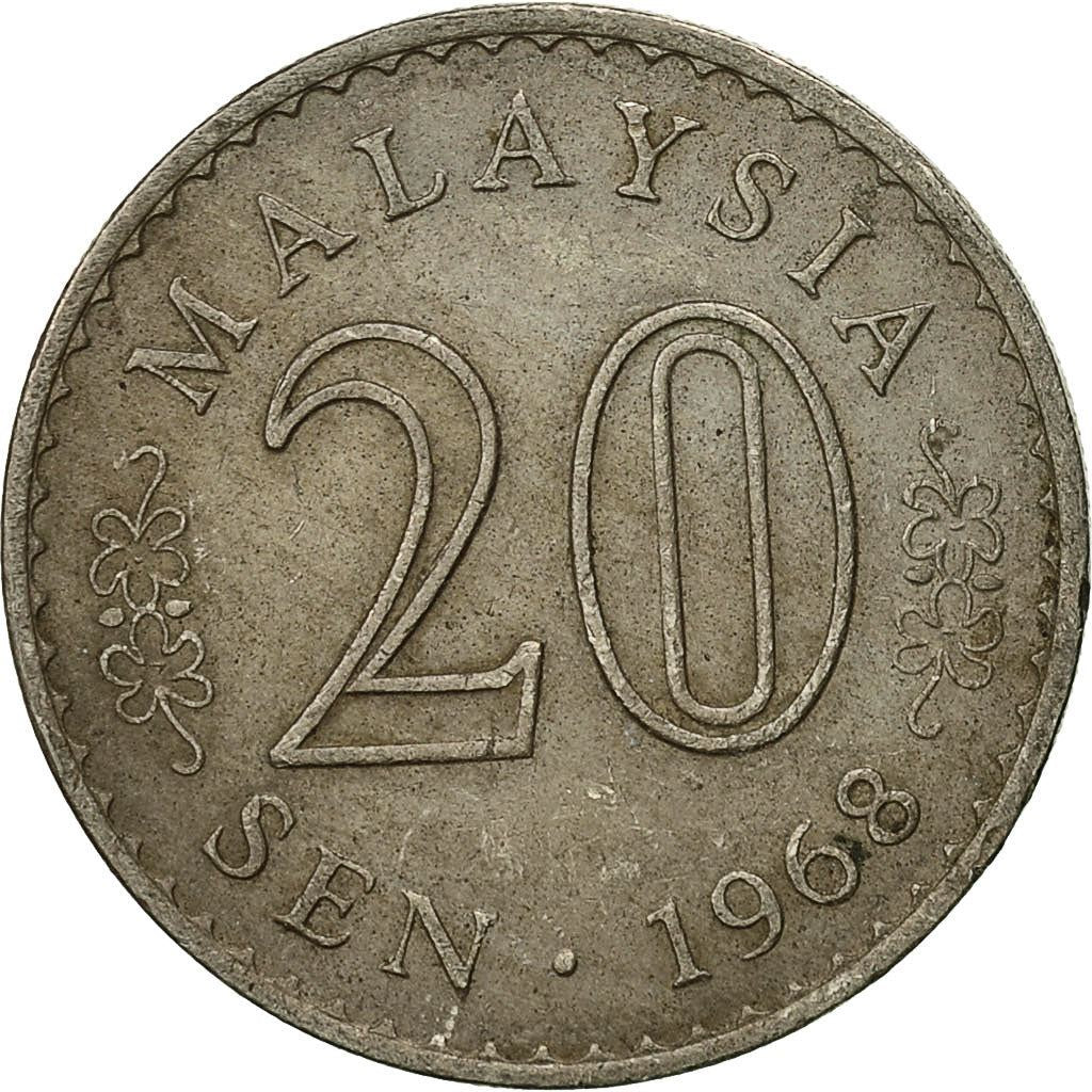 Malaysia | 20 Sen Coin | Parliament House | Km:4 | 1967 - 1988