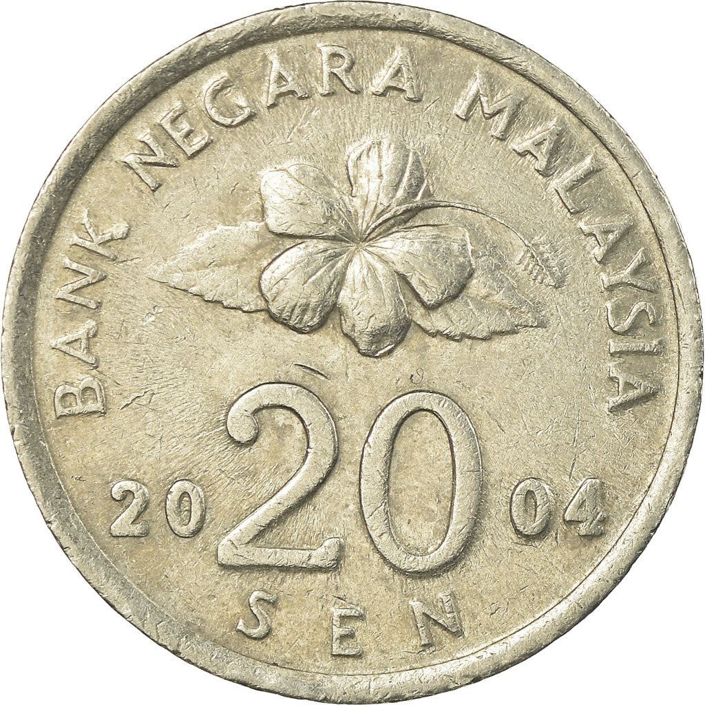 Malaysia | 20 Sen Coin | Tepak Sirih | Km:52 | 1989 - 2011