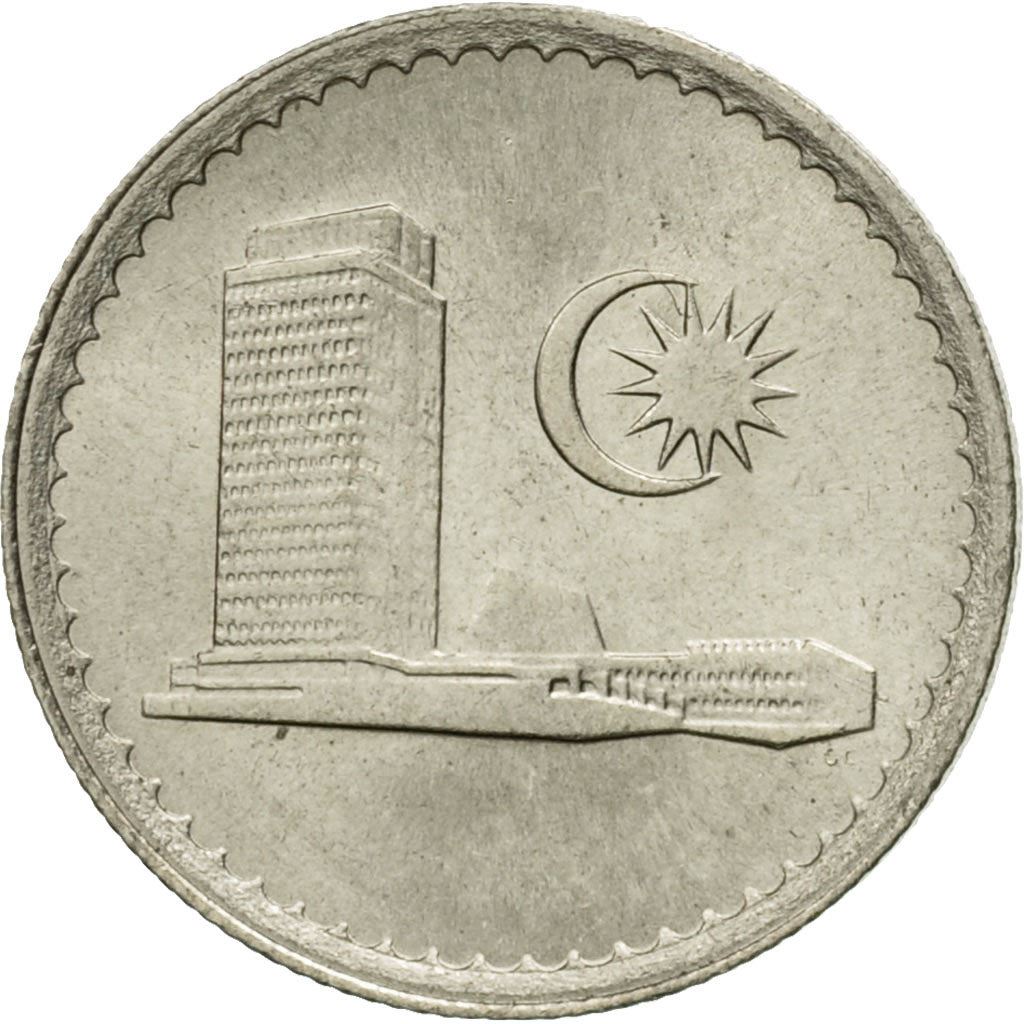 Malaysia | 5 Sen Coin | Parliament building | Km:2 | 1967 - 1988