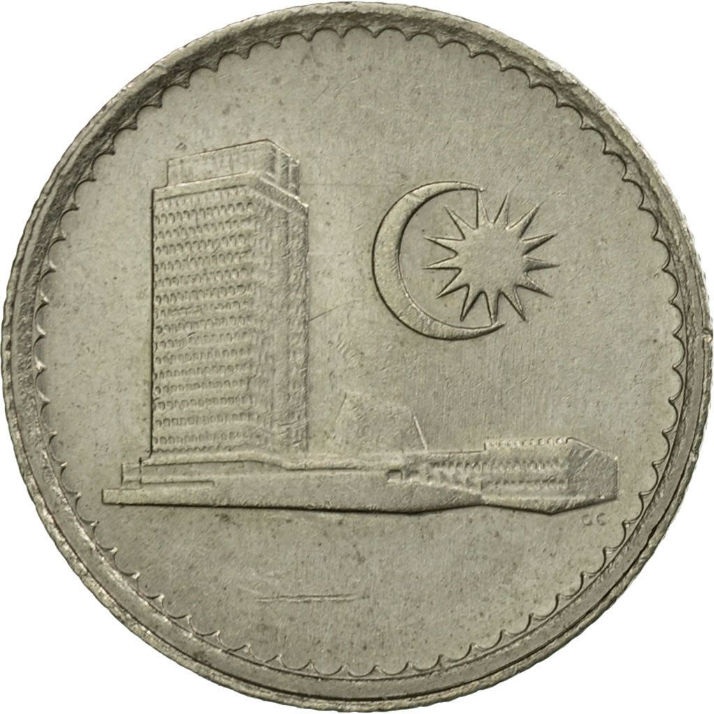 Malaysia | 5 Sen Coin | Parliament building | Km:2 | 1967 - 1988