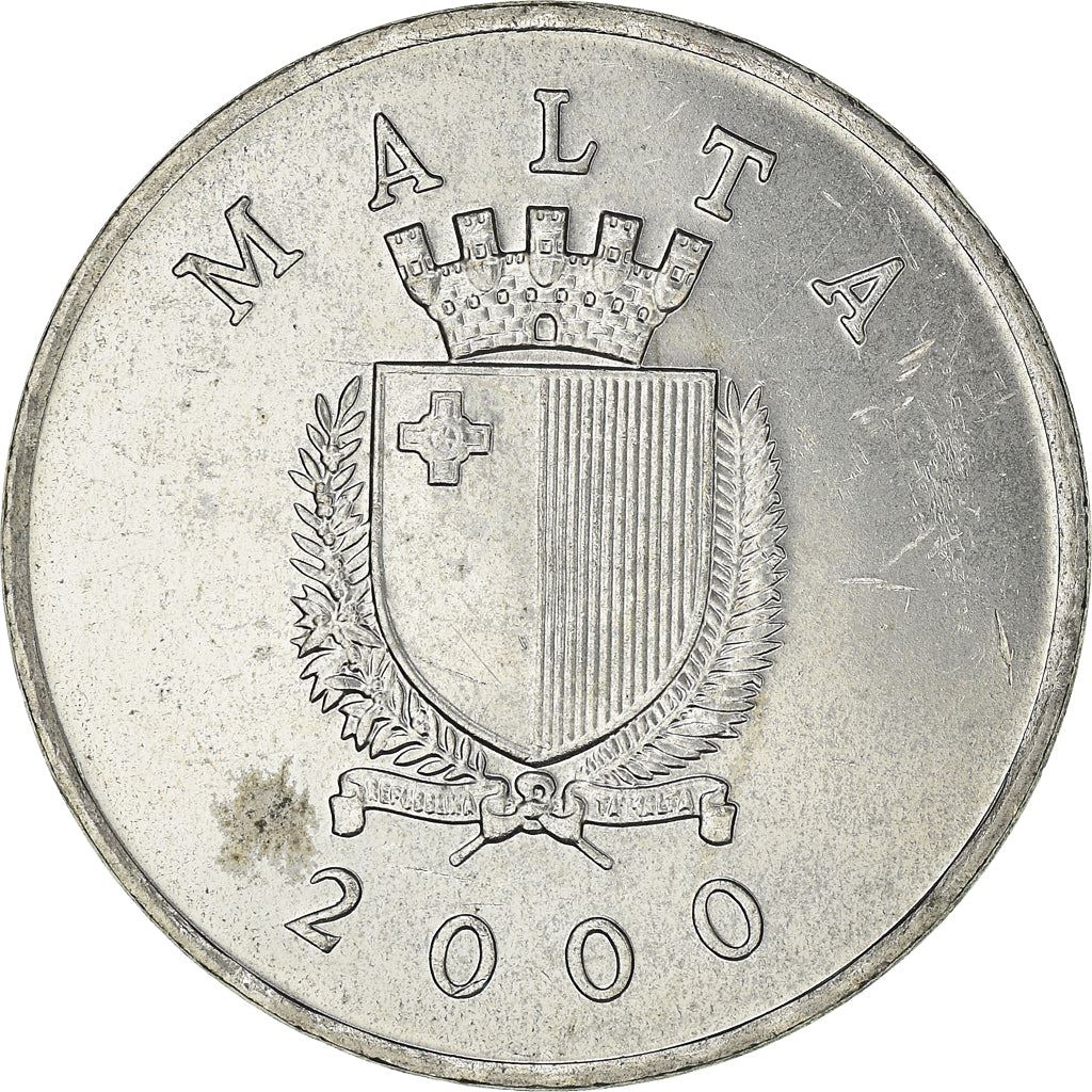 Malta Coin Maltese 1 Lira | Blue Rock Thrush | Bird | KM99 | 1991 - 2007