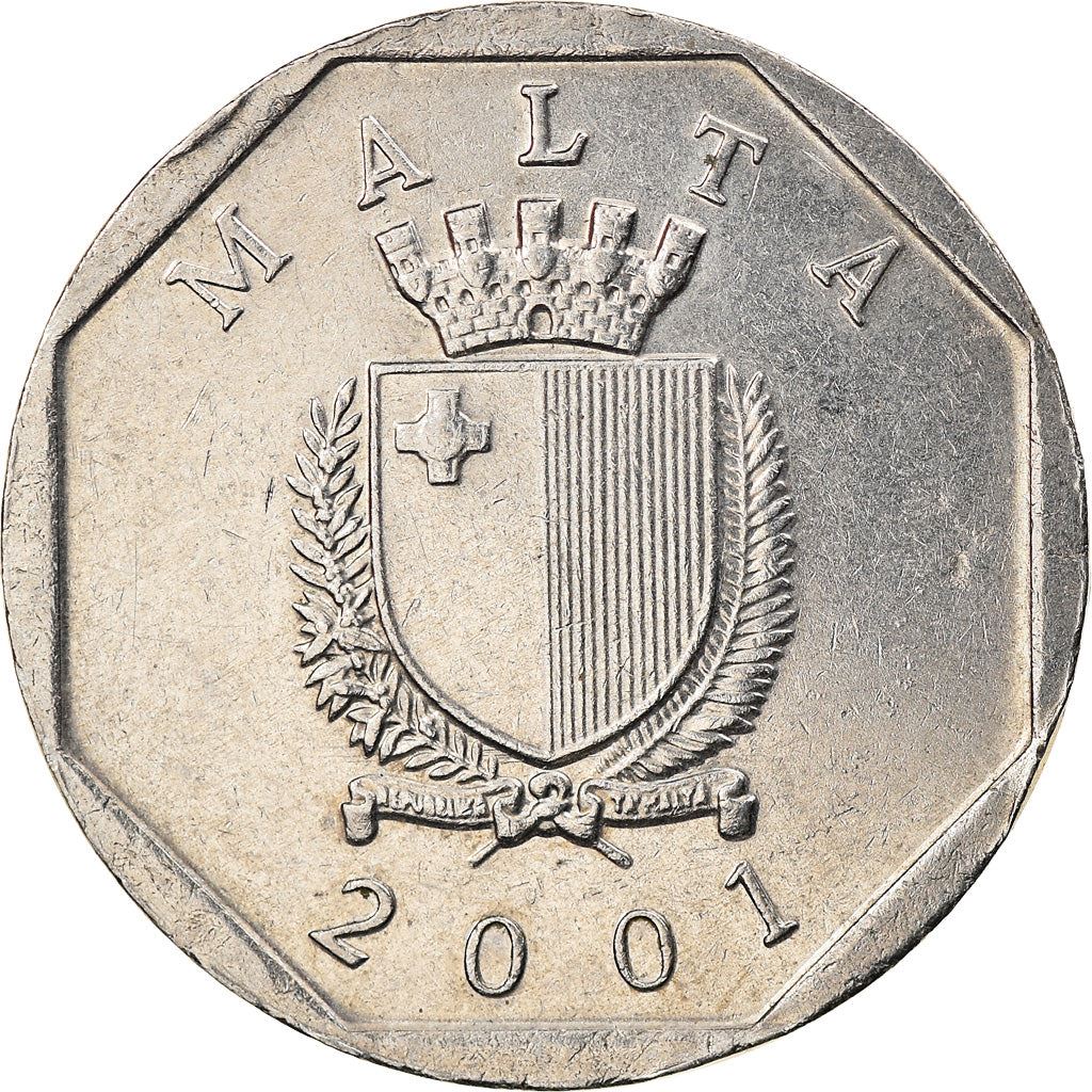 Malta Coin Maltese 50 Cents | Chiliadenus Bocconei | Plant | KM98 | 1991 - 2007