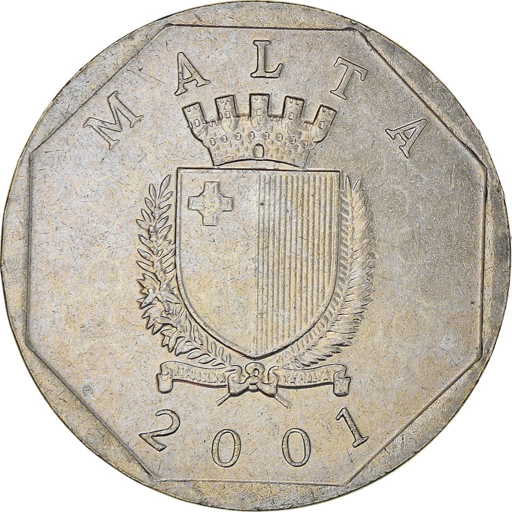 Malta Coin Maltese 50 Cents | Chiliadenus Bocconei | Plant | KM98 | 1991 - 2007