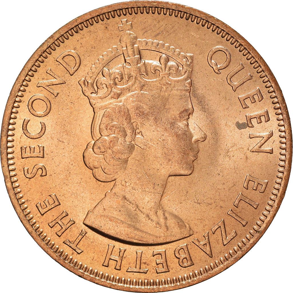 Mauritius 5 Cents Coin | Queen Elizabeth II | KM34 | 1956 - 1978