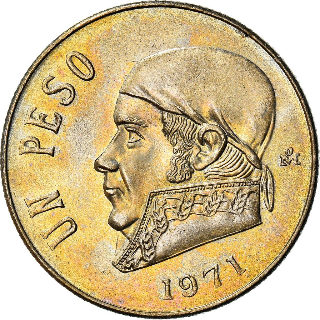 Mexico 1 Peso | José Maria Teclo Morelos y Pavón | Eagle Coin | KM460 | 1970 - 1983