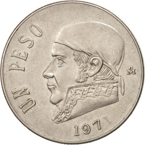 Mexico 1 Peso | José Maria Teclo Morelos y Pavón | Eagle Coin | KM460 | 1970 - 1983