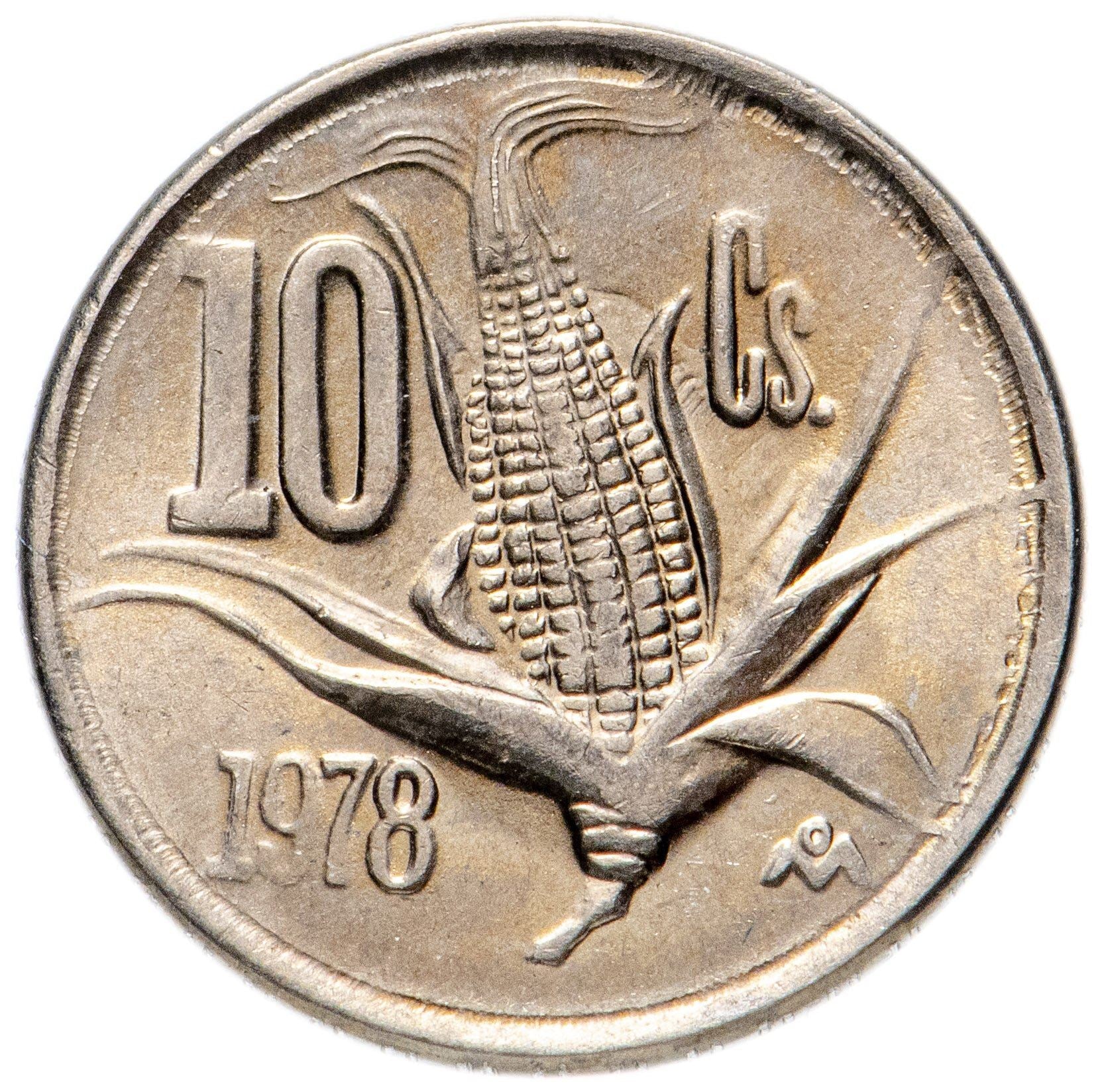 Mexico 10 Centavos Coin | Eagle | Corn ear | KM434 | 1974 - 1980