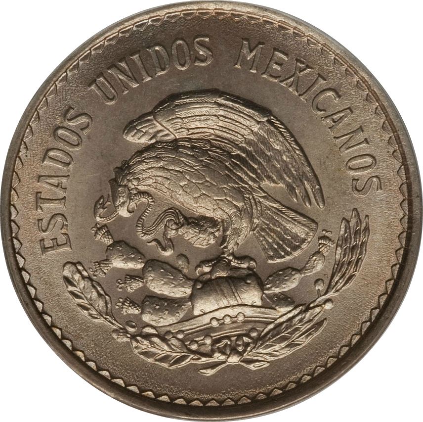 Mexico 10 Centavos Coin | Sun stone | Aztec | Golden Eagle | KM432 | 1936 - 1946