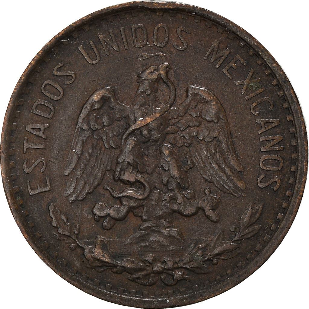 Mexico 2 Centavos | National arms | Wreth Coin | KM419 | 1905 - 1941