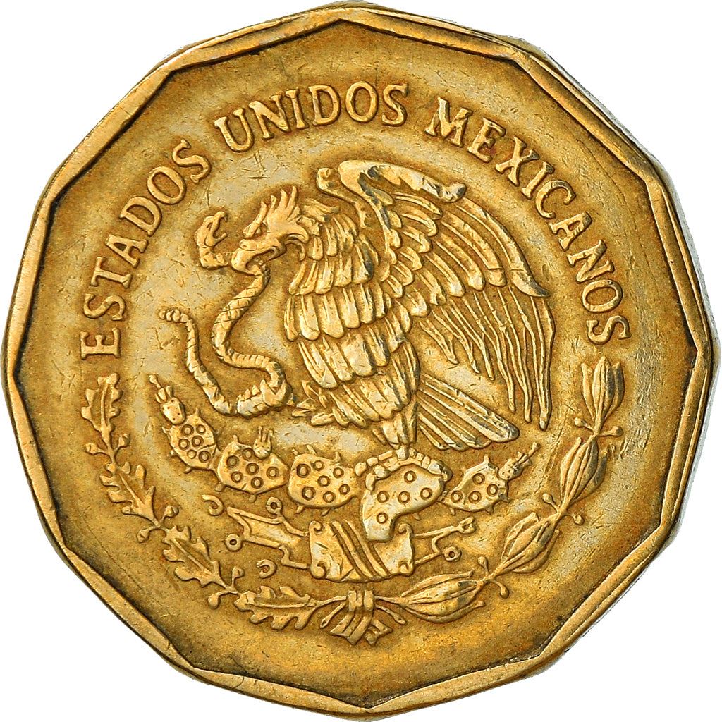 Mexico 20 Centavos | Eagle | Aztec calendar | Piedra del Sol Coin | KM548 | 1992 - 2009