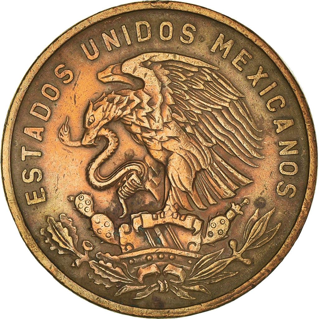 Mexico 20 Centavos | Liberty cap | Pyramid | Teotihuacán Coin | KM440 | 1955 - 1971