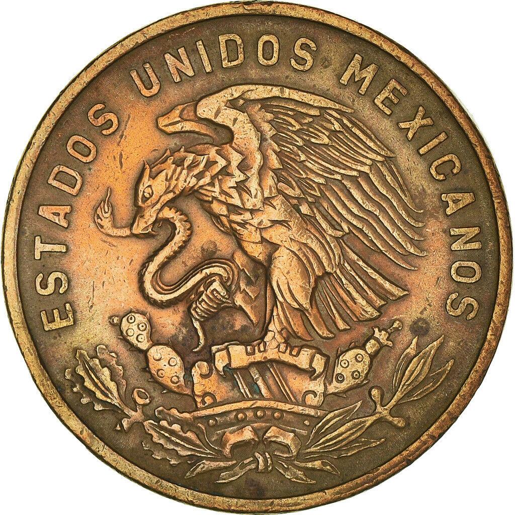 Mexico 20 Centavos | Liberty cap | Pyramid | Teotihuacán Coin | KM440 | 1955 - 1971